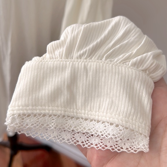 NWOT - Free People - Plunge Back White Tunic - L - Picture 2 of 7